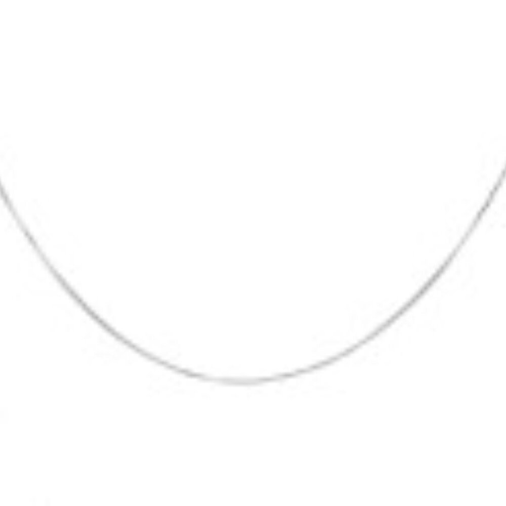 NEW Solid Sterling Silver 0.75mm Box Chain Italian Made - 18 in L 1.66 grams